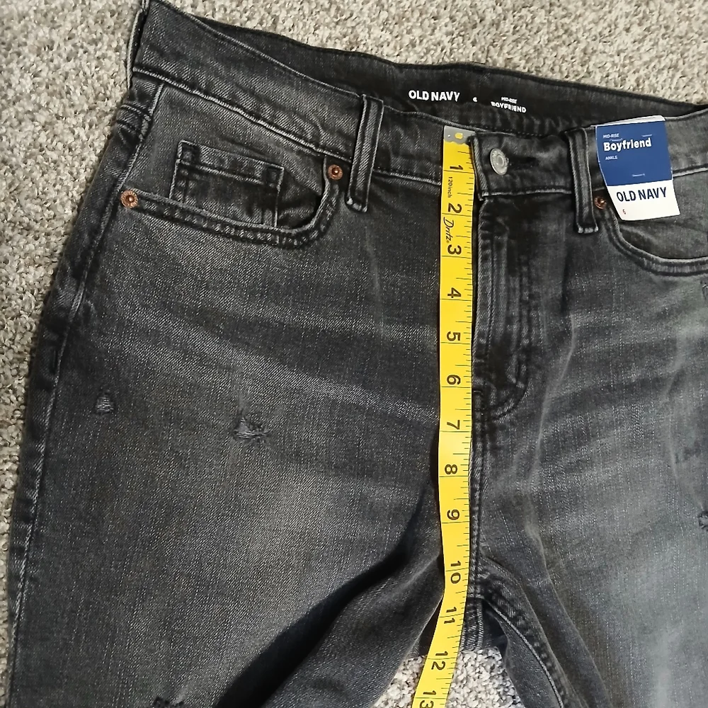 Old Navy‎ Women's Dark Gray Straight Leg Jeans Size 6 Nwt.